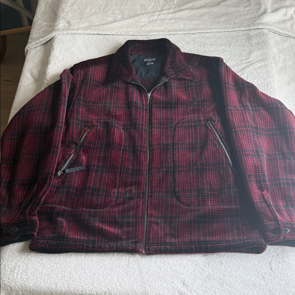 Patagonia Red and Black Plaid Jacket